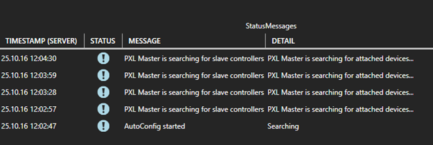 Auto Config Progress